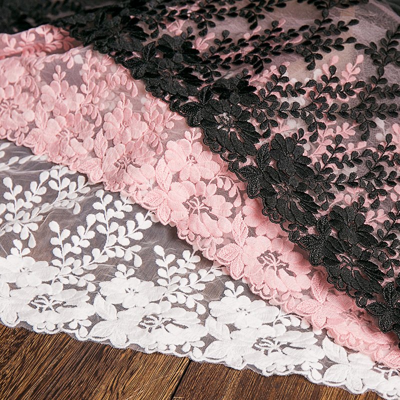Lace Fabric Milk Silk Water Soluble Polyester for Women's Wear Wholesa 5